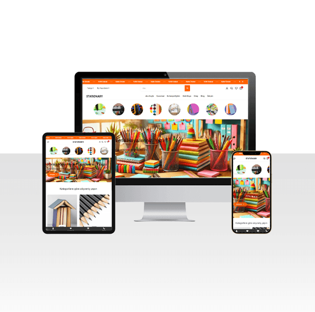 E-Ticaret Kırtasiye Ürünleri Satışı Web Sitesi – Stationary