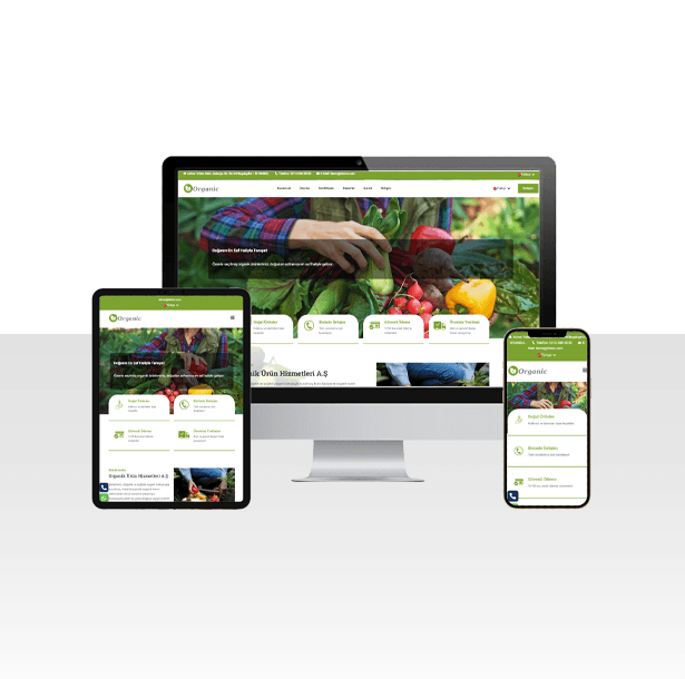 Tarım ve Organik Ürün Üretim Tesisi Web Paketi – Bahçe