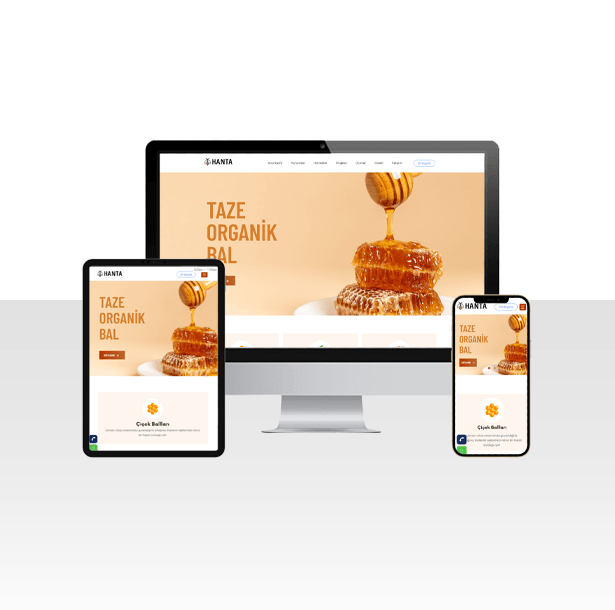 Taze Bal Üretimi Hazır Web Sitesi Paketi – Polen