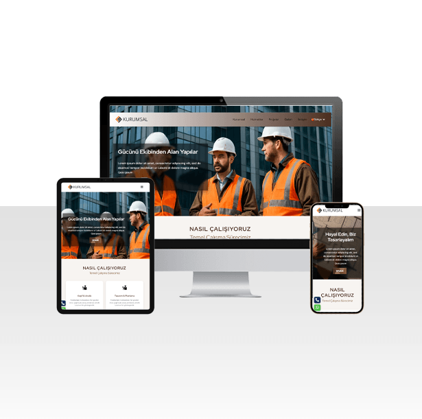 Mimar ve İnşaat Firmalarına Özel Hazır Web Sitesi – Pastel