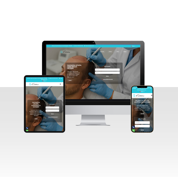 Saç Ekimi ve Estetik Merkezi Web Sitesi Paketi – Bartın