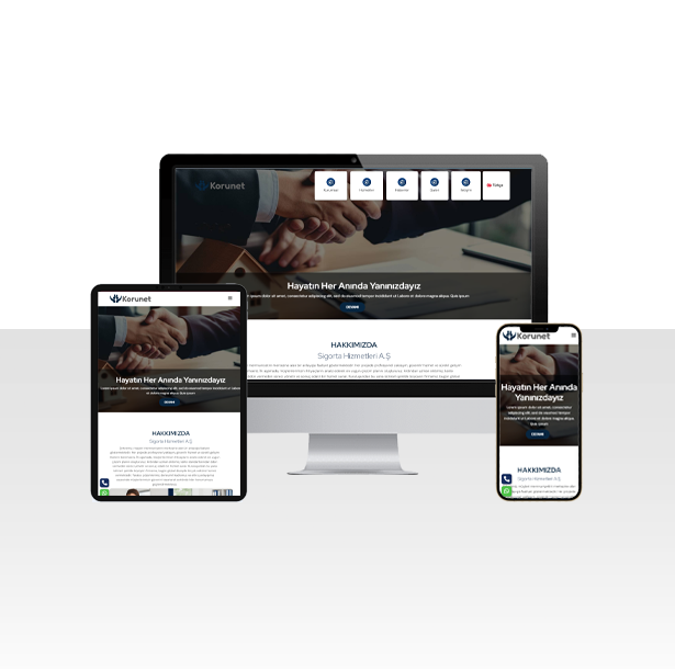 Sigorta Şirketi Hazır Web Sitesi Paketi – Bingöl