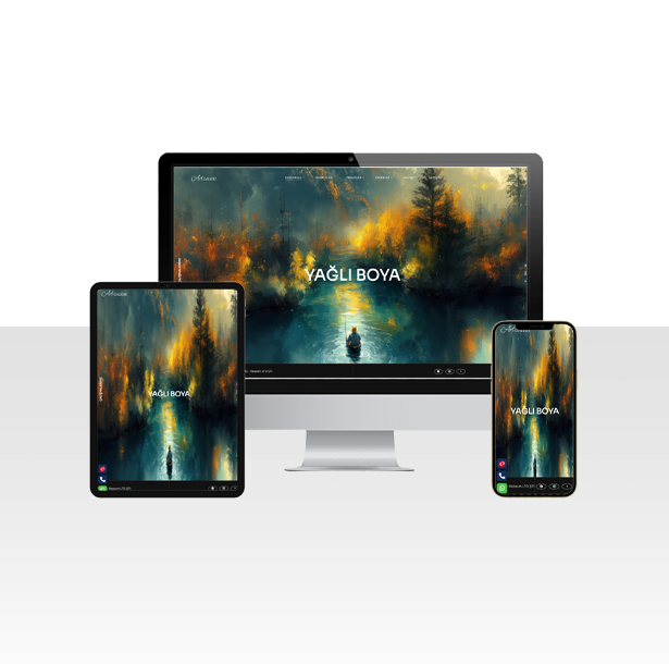 Ressam ve Yağlı Boya Sanatı Web Sitesi Paketi – Isparta