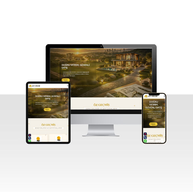 Emlak ve Gayrimenkul Danışmanı Hazır Web Sitesi Paketi – Niğde