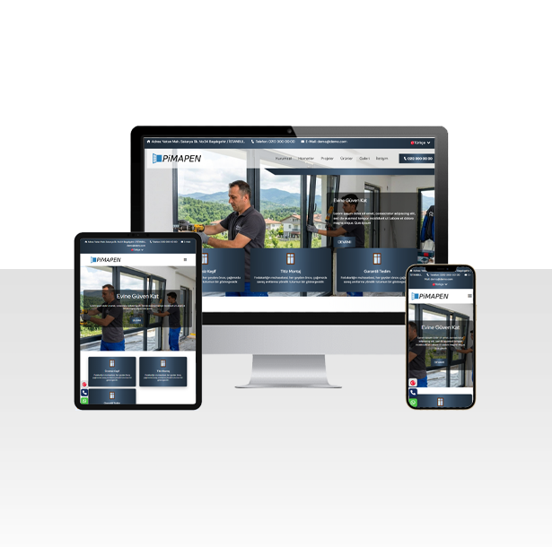 PVC ve Pimapen Hizmetleri Firması Hazır Web Sitesi Paketi – Samsun