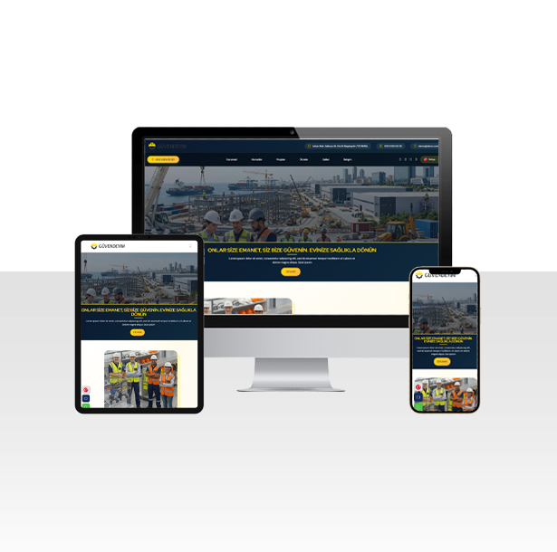 İş Güvenliği Kontrol ve Eğitim Firması Web Sitesi Paketi – Sivas