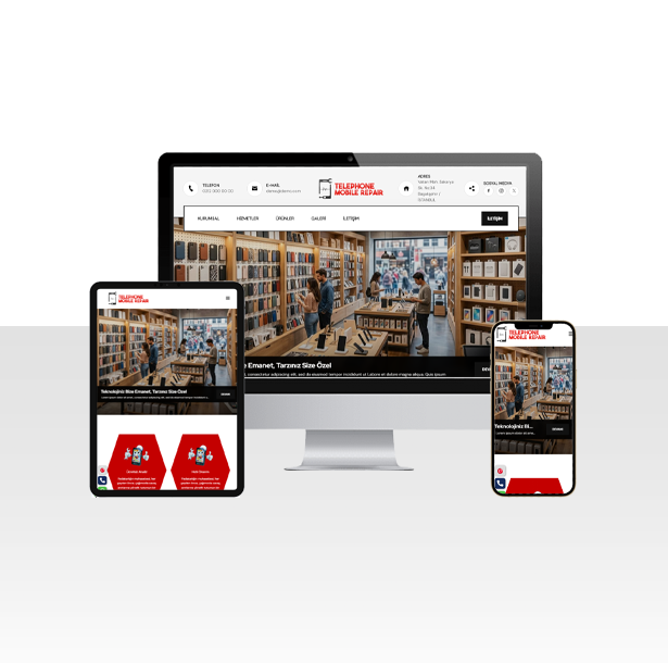 Telefoncu Dükkanı ve Tamir Hizmetleri Hazır Web Sitesi Paketi – Yozgat