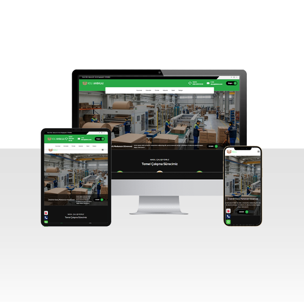 Koli ve Ambalaj Üretim Fabrikası Hazır Web Sitesi Paketi – Ege