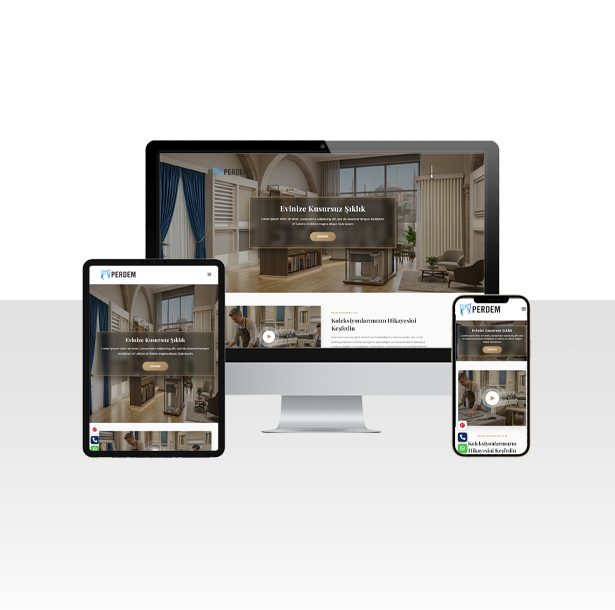 Perdeciler İçin Hazır Web Sitesi – Perdem