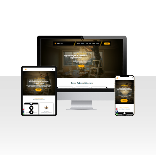 Avize ve Aydınlatma Firması İçin Hazır Site – Avizem v8