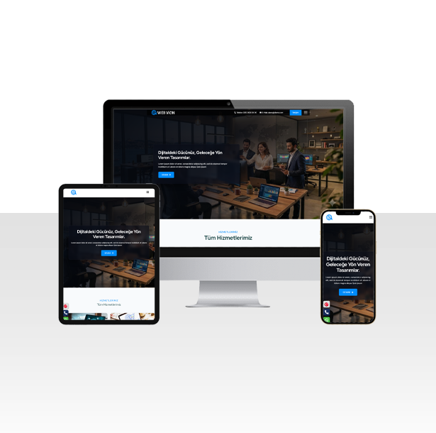 Yazılım Firmaları İçin Hazır Web Sitesi Paketi – Vion v8
