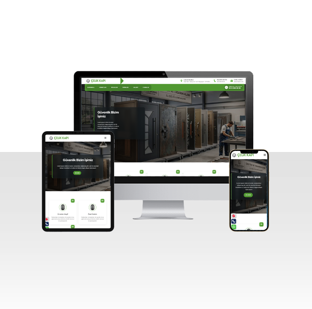 Çelik Kapı Firması İçin Hazır Web Sitesi Paketi – Door v8